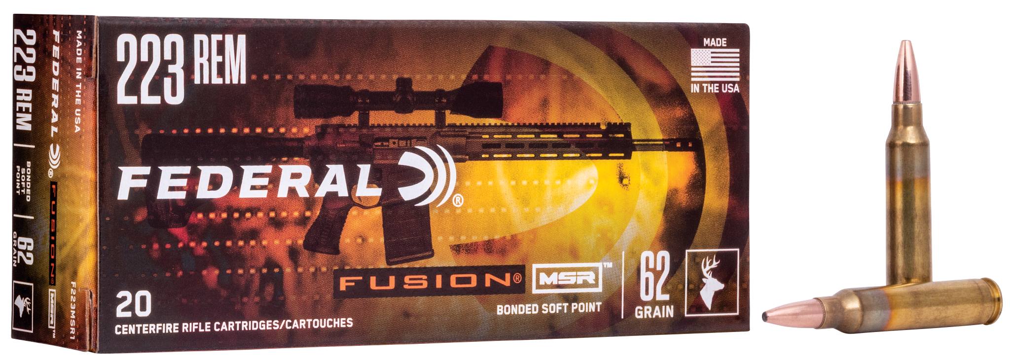 Federal Fusion 223 Rem 62GR Msr Ammo product image