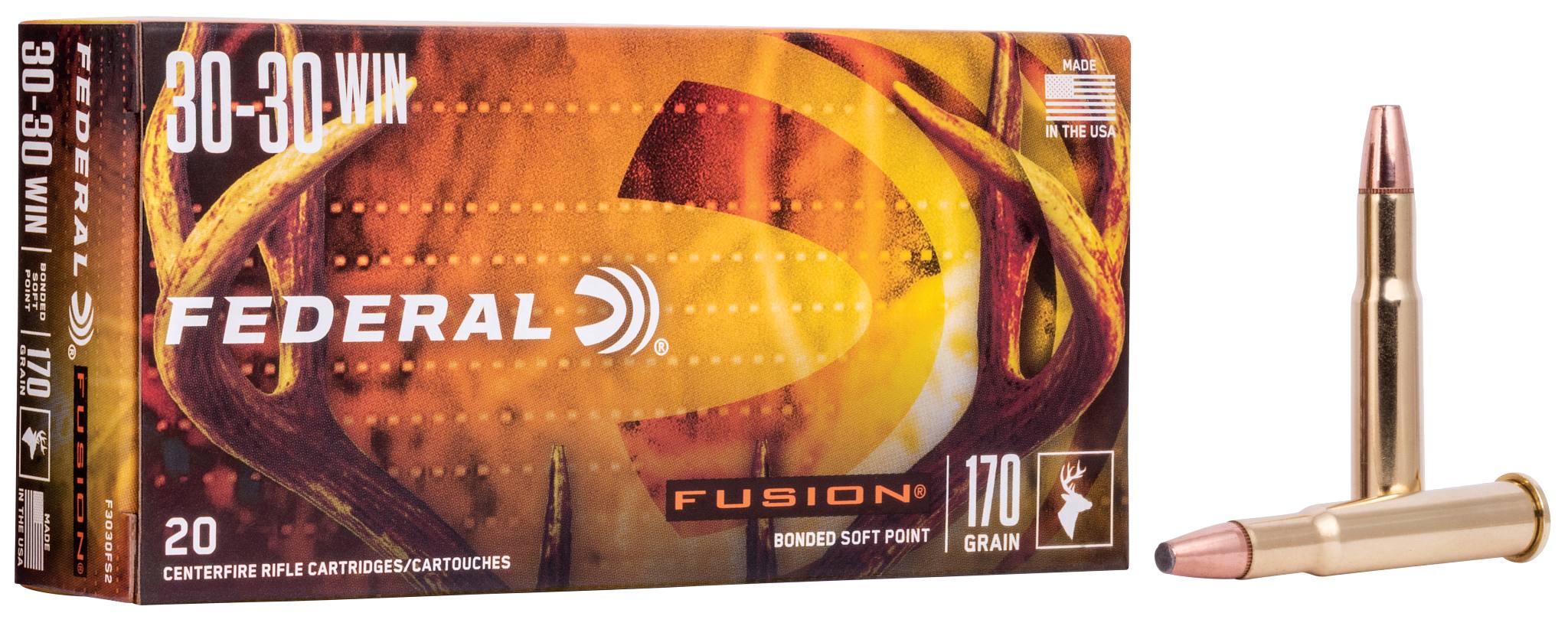 Federal Fusion 30-30 Win 170gr Flat Nose product image