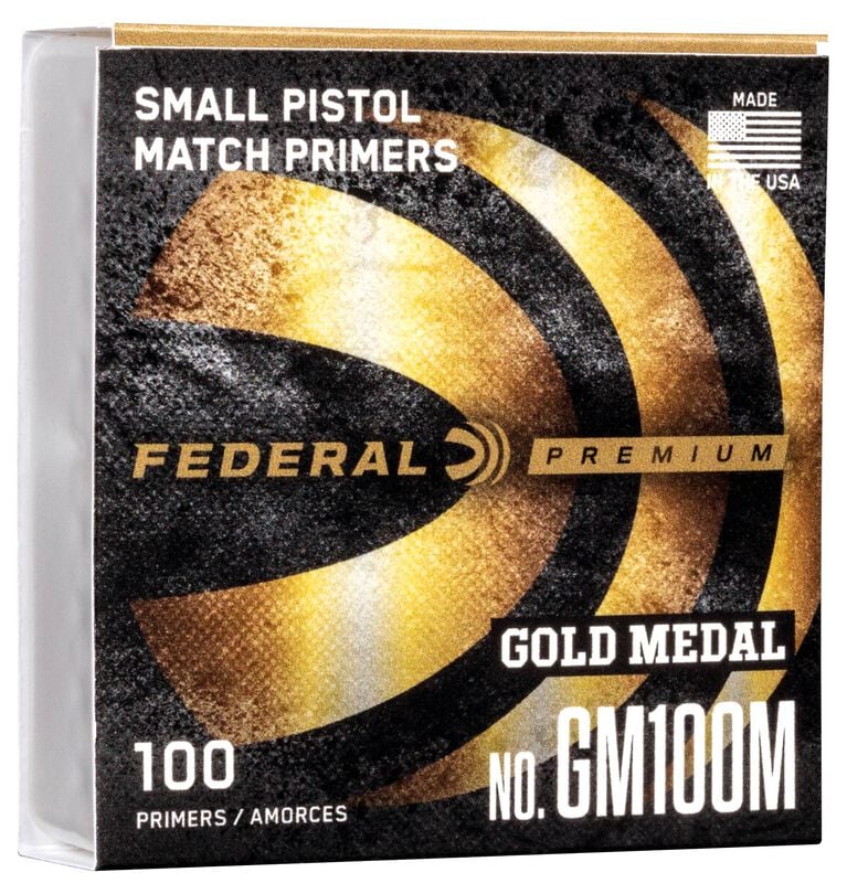 Federal Gold Medal Match Gm Small Pistol Primer - 100 Count