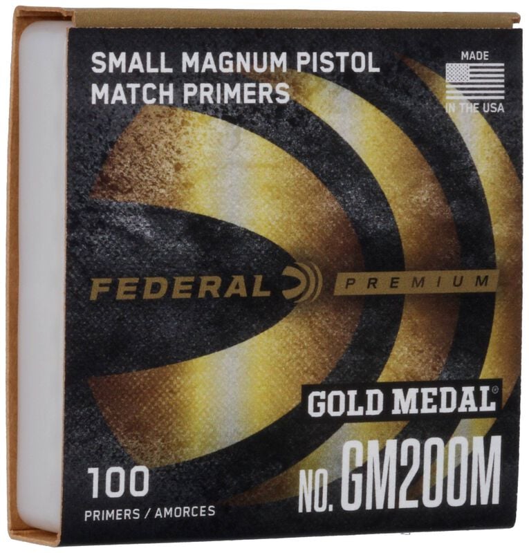 Federal Ammo Prem Gm Match Cf Small Mag Pistol Primr(100)