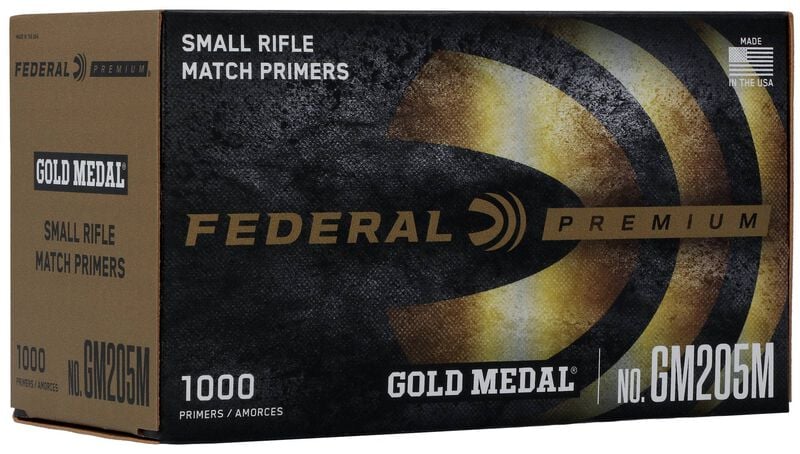 Federal Gold Medal Small Rifle Match Primers 1,000-count