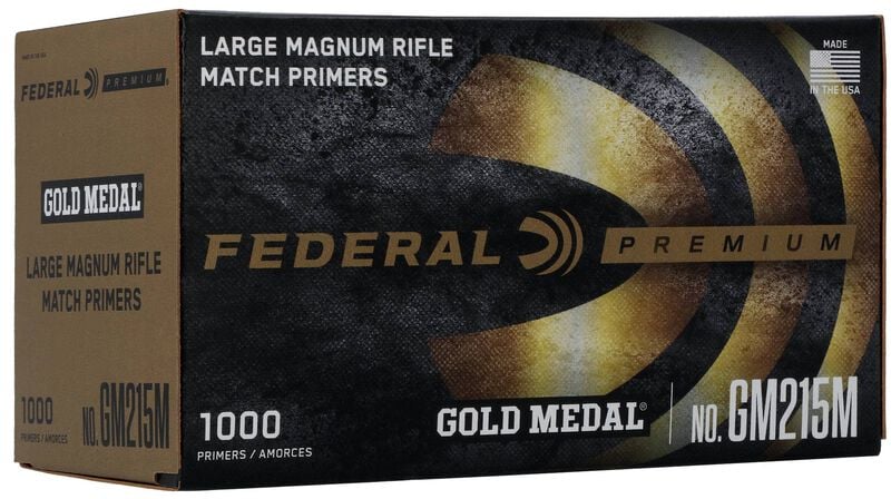 Federal Gold Medal Large Rifle Mag Match Primers 1,000-count