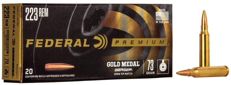 Federal 223 Rem 73GR Berger Hybrid BTHP Ammo