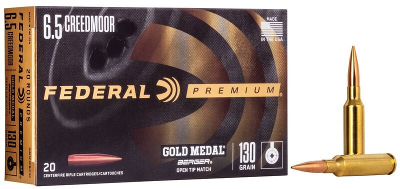 Federal 6.5 Creedmoor 130GR Berger Vld Hybrid Ammo