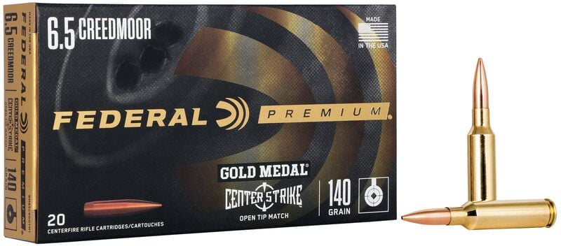 Federal Gold Medal 6.5 Creedmoor 140GR Centerstrike Ammo