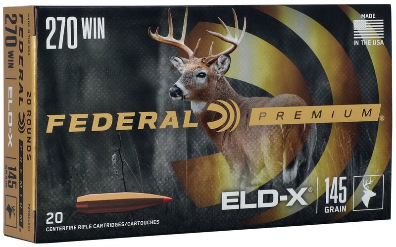Federal Premium 270 Win 145GR ELD-X Ammo