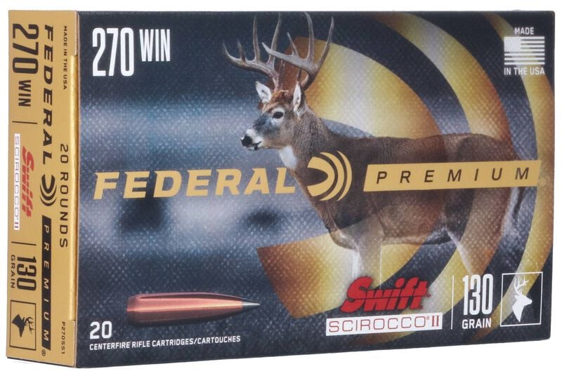 Federal Premium 270 Win 130GR Swift Scirocco