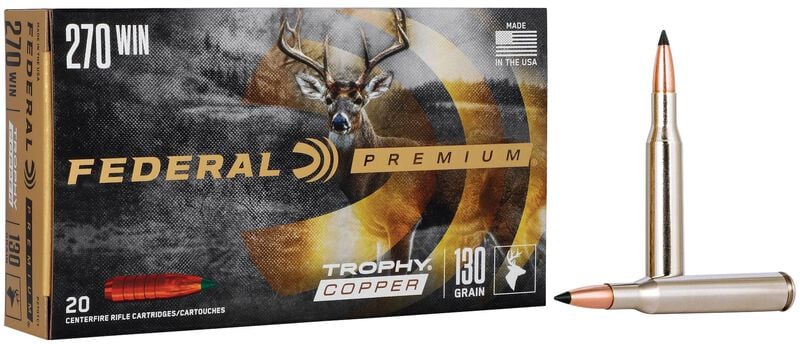 Federal Trophy Copper 270 Win 130GR Vital-shok