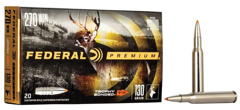 Federal Trophy Bonded Tip 270 Win 130GR