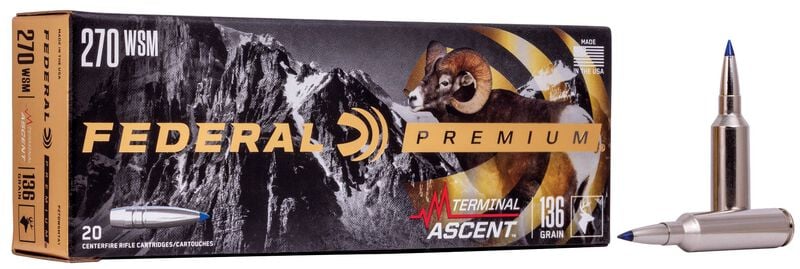 Federal 270 WSM 136GR Terminal Ascent