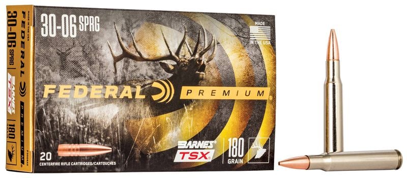 Federal Premium 30-06 180GR Barnes Tsx Ammo