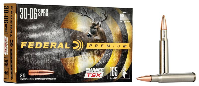 Federal Premium 30-06 165GR Barnes Tsx Ammo