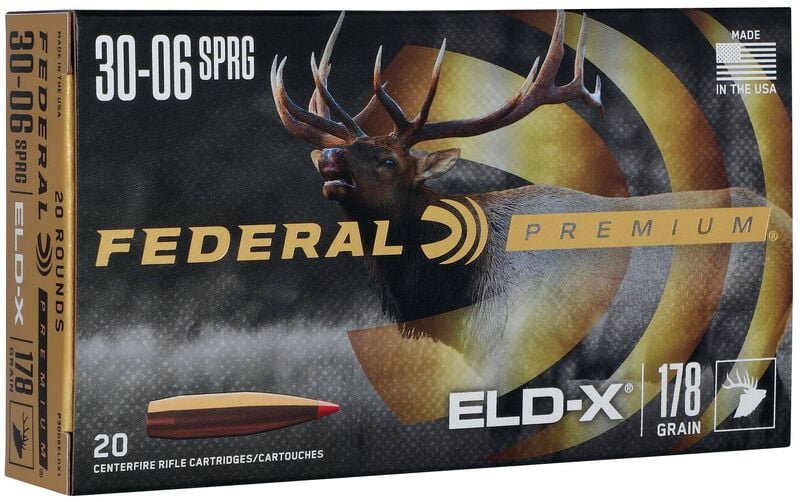Federal Premium 30-06 Springfield 178GR ELD-X Ammo