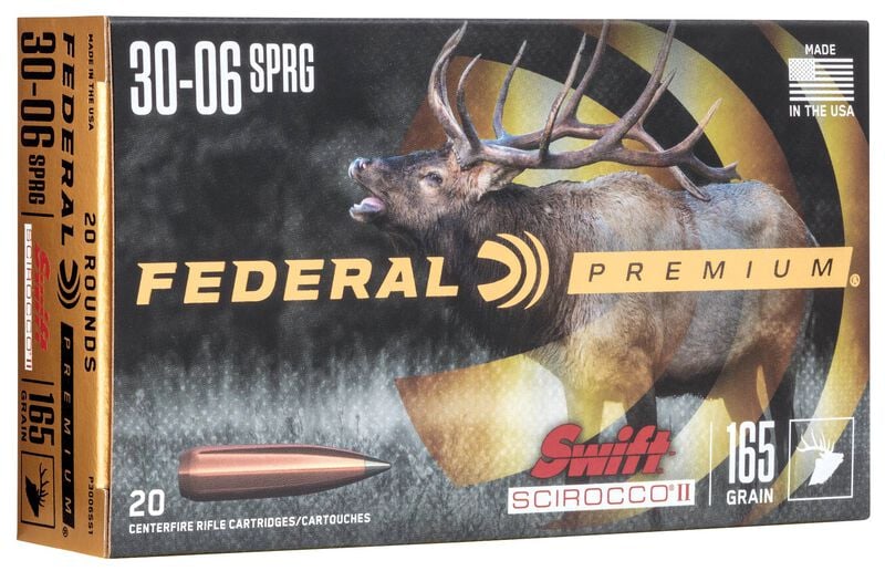 Federal Premium 30-06 165GR Swift Scirocco