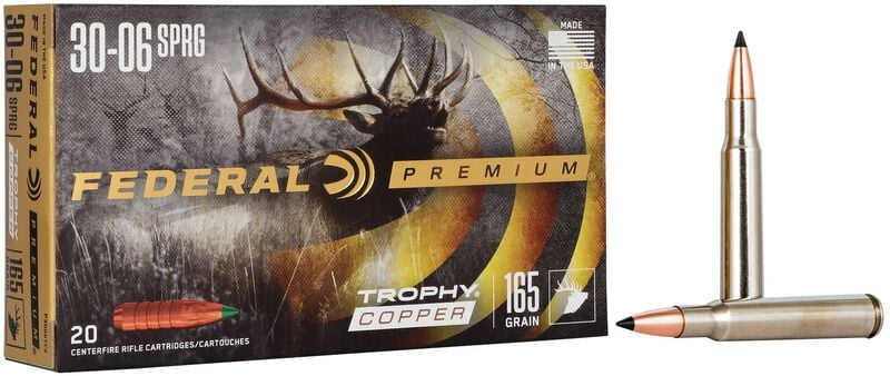 Federal Trophy Copper 30-06 165GR Vital-shok