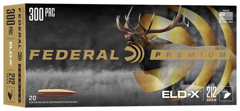 Federal Premium 300 Prc 212GR ELD-X Ammo