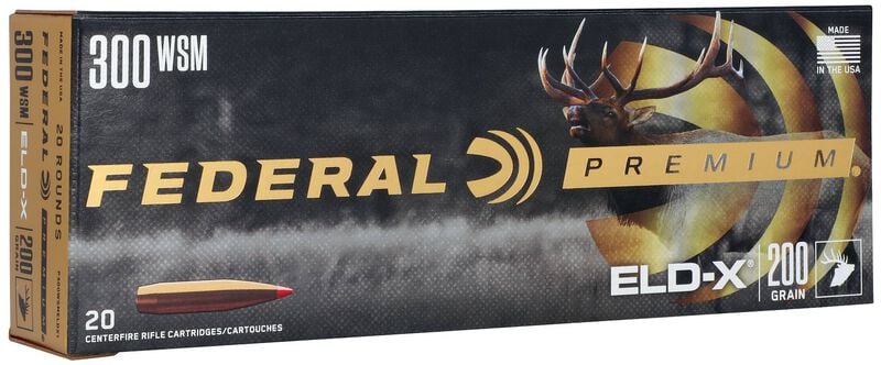 Federal Premium 300 WSM 200GR ELD-X Ammo