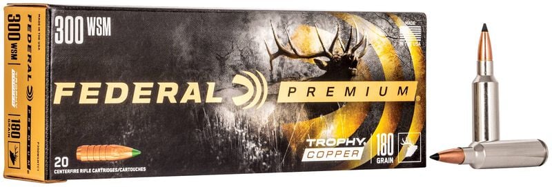 Federal Trophy Copper 300 WSM 180GR Vital-shok