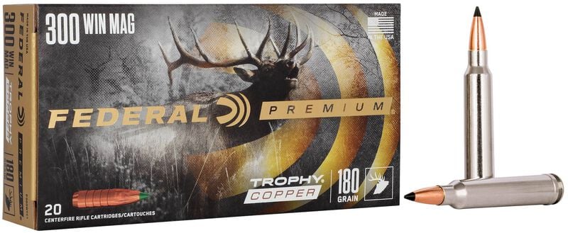Federal Trophy Copper 300 Win 180GR Vital-shok
