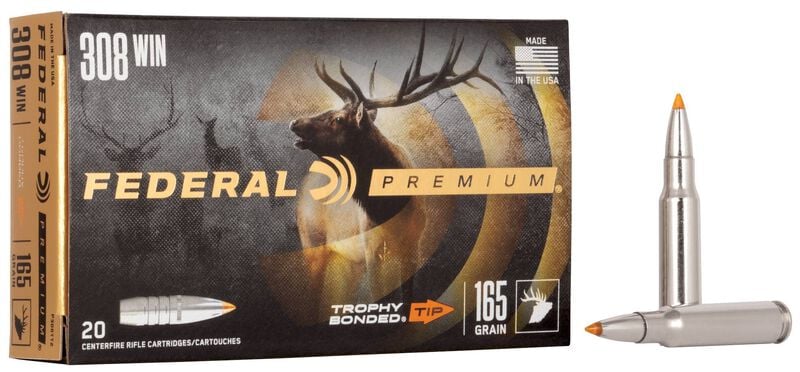 Federal Trophy Bonded Tip 308 Win 165GR