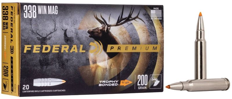 Federal Trophy Bonded Tip 338 Win Mag 200GR Ped