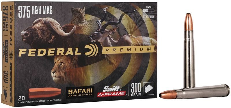 Federal Premium Safari Swift A-Frame 375 H&H Magnum 300gr - 20 Rounds