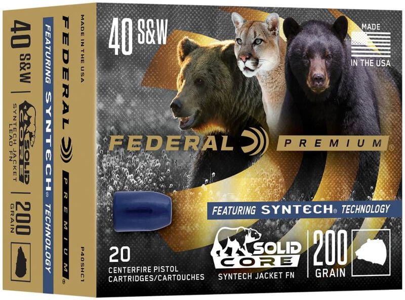 Federal Premium Solid Core 40 S&W 200gr - 20 Rounds