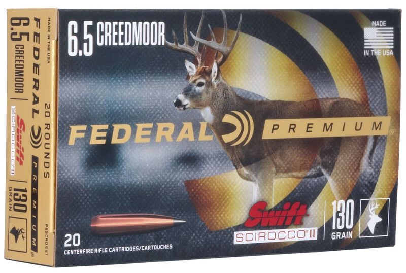 Federal Premium 6.5 Creedmoor 130GR Swift Scirocco