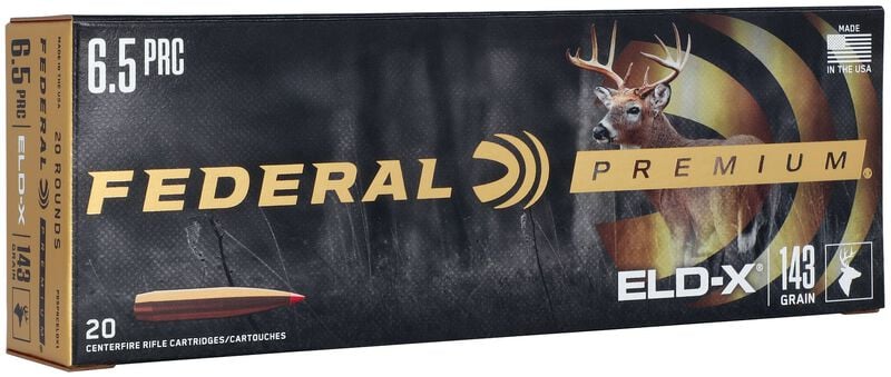 Federal Premium 6.5 PRC 143GR ELD-X Ammo