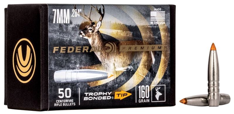 Federal Trophy Bonded Tip .284 Dia 160GR 50/BX