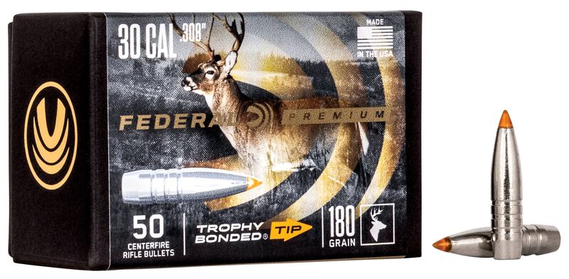 Federal Trophy Bonded Tip .308 Dia180gr 50/BX