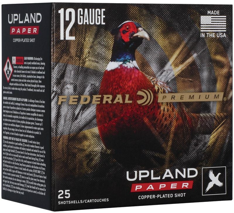 Federal Upland Paper - 12 Ga 2-3/4" - 1 1/4 oz - #5 Shot - 25 Rounds