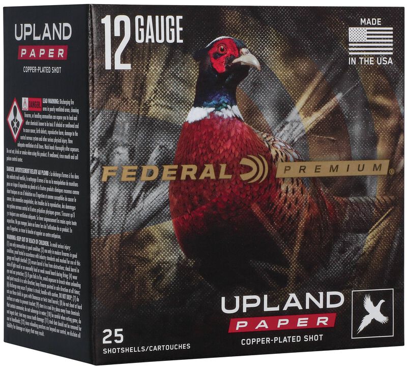 Federal Upland Paper - 12 Ga 2-3/4" - 1 1/4 oz - #6 Shot - 25 Rounds