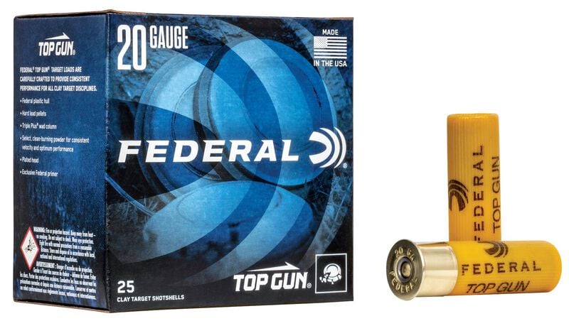 Federal Top Gun - 20 Ga 2-3/4" - 7/8 oz - #8 Shot - 25 Rounds