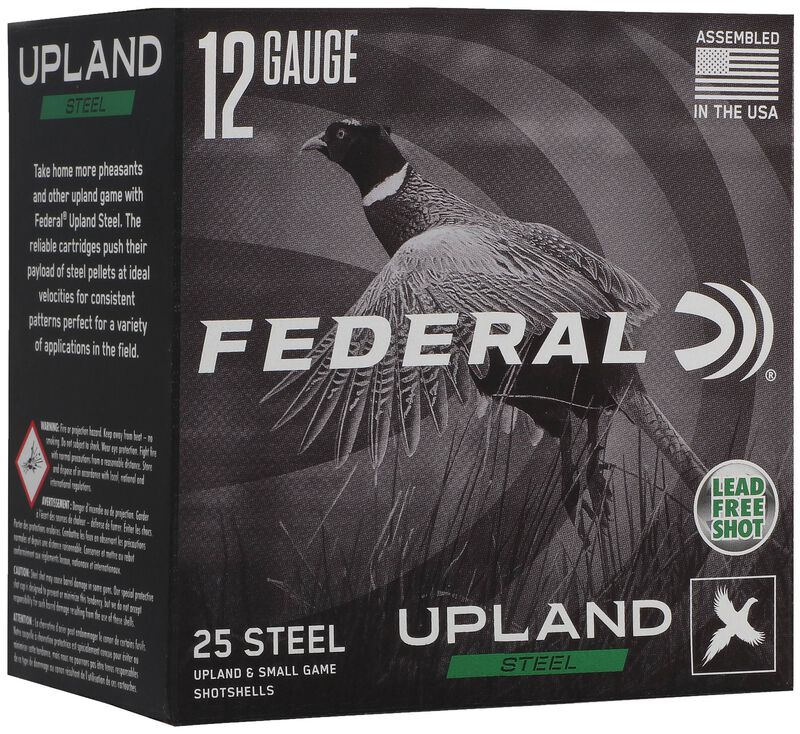 Federal Upland Steel - 12 Ga 2-3/4" - 1 1/8 oz - #5 Shot - 25 Rounds