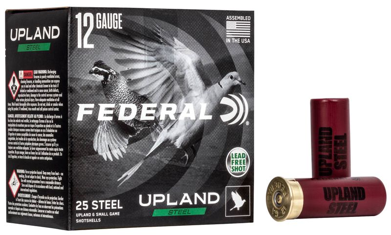 Federal Upland Steel - 12 Ga 2-3/4" - 1 1/8 oz - #7.5 Shot - 25 Rounds