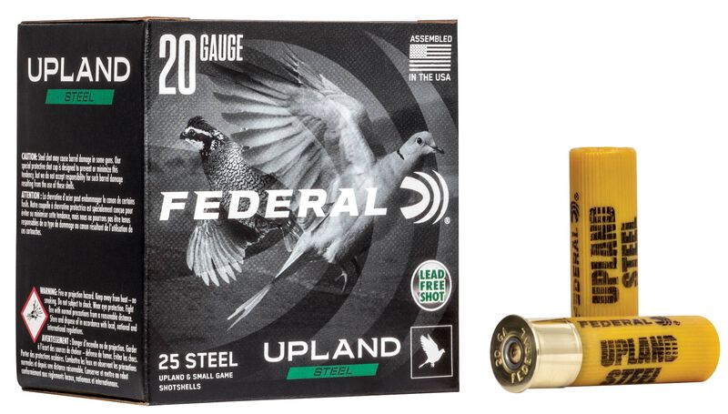 Federal Upland Steel - 20 Ga 2-3/4" - 7/8 oz - #7.5 Shot - 25 Rounds