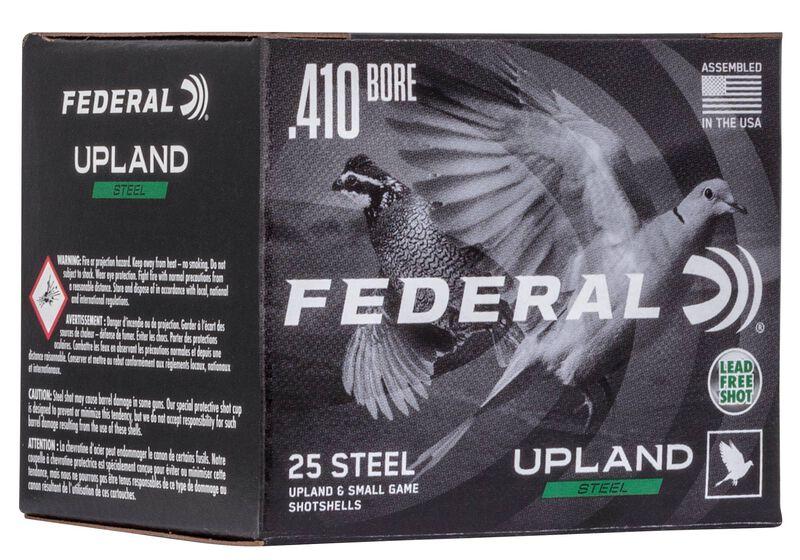 Federal Upland Steel - 410 Ga 3" - 3/8 oz - #7.5 Shot - 25 Rounds