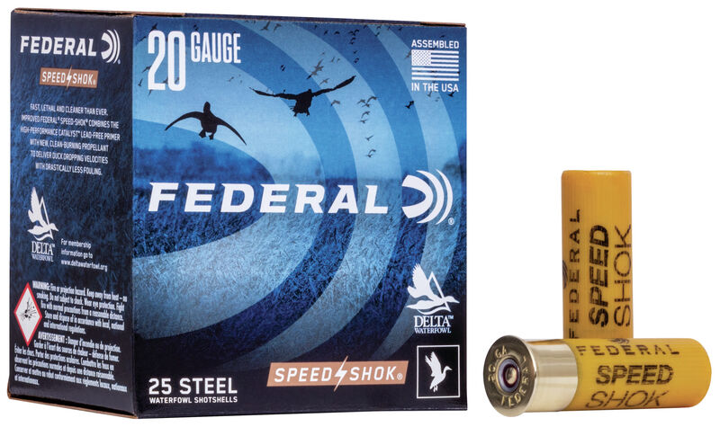 FEDERAL SPEED-SHOK 20 GA  2 3/4" STEEL  #6