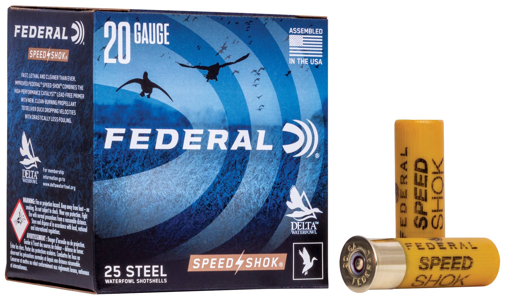 Federal Speed-Shok 20 Ga 2-3/4" 3/4 Oz. #6 HV Steel Ammo product image
