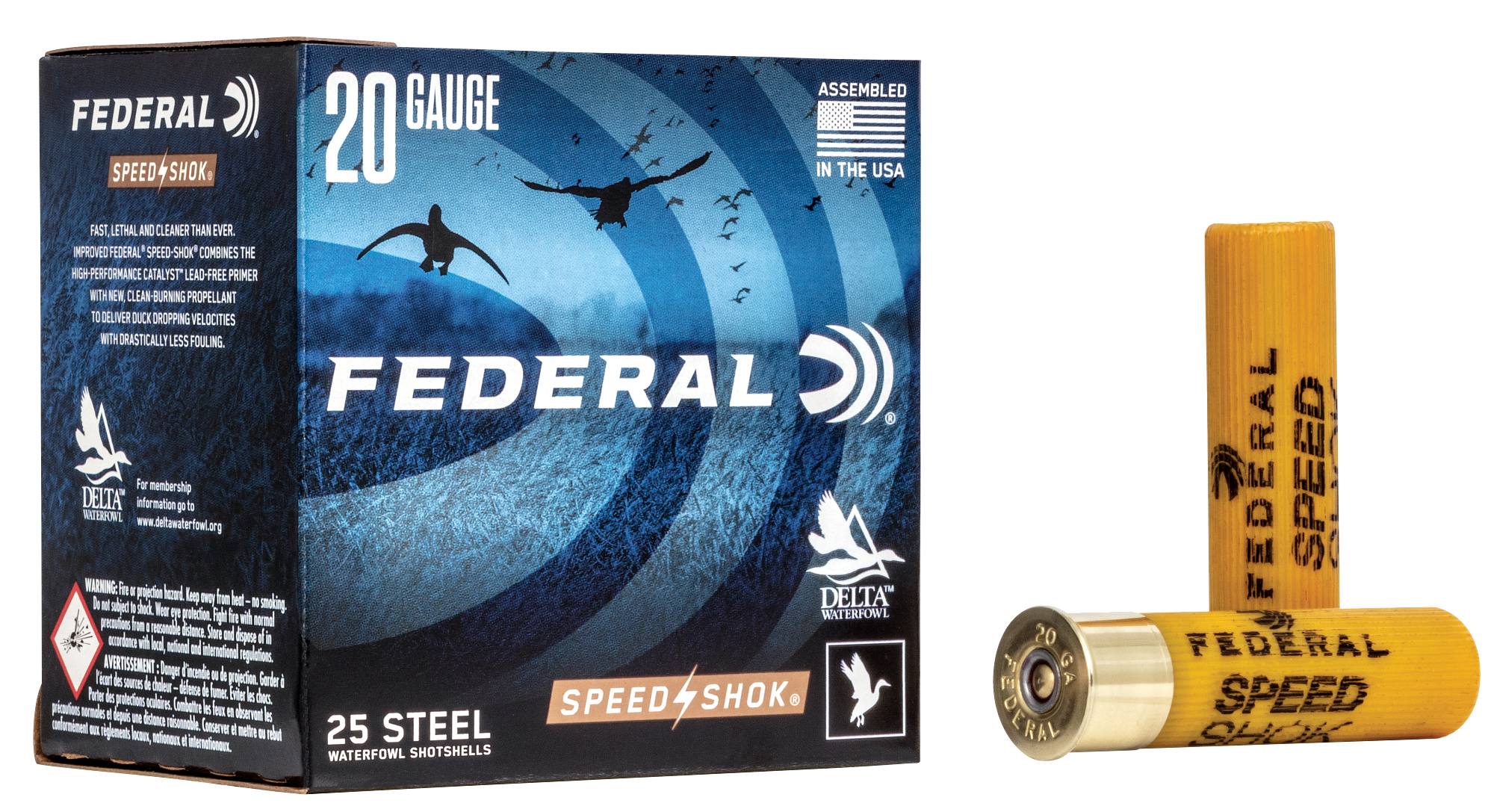 Federal Speed-Shok 20 Ga. 3" 7/8 Oz. #1 HV Steel Ammo product image