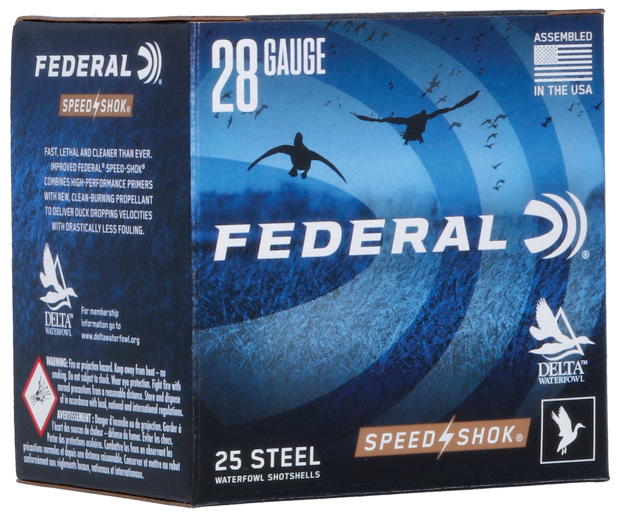 Federal Speed-Shok 28 Ga 2-3/4" 5/8 Oz #6 HV Steel Ammo product image