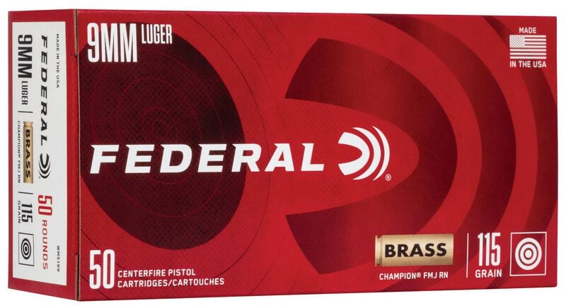 Federal Champion Training 9MM Luger 115GR FMJ Champion