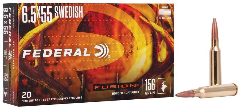 Federal Fusion Rifle 6.5x55 Swedish 156gr - 20 Rounds