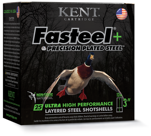 Kent Fasteel+ 12 Gauge shotshell ammunition