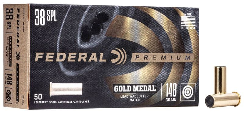Federal Gold Medal Handgun 38 Special 148gr - 50 Rounds