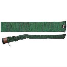 Allen Company Knit Gun Sock for Rifle/Shotguns With or Without Scope - Anti-Rust and Silicone-Treated for Gun Safe, Bag, and Case Storage - Drawstring Closure - 52", Heather Green