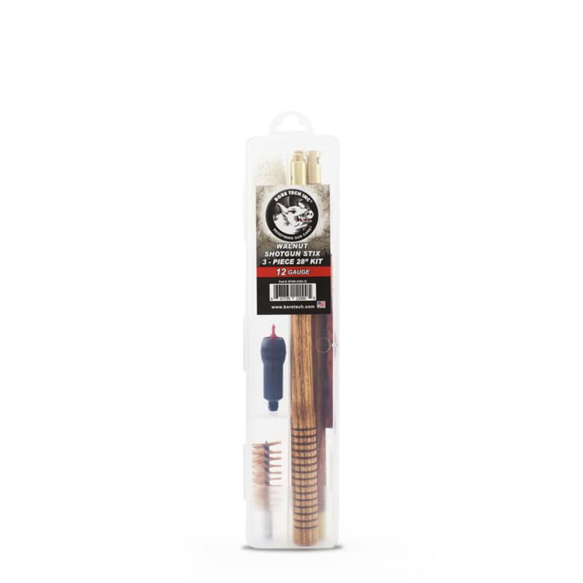 Bore Tech Walnut Shotgun Stix Cleaning Kit - 12 Gauge - 3 Piece