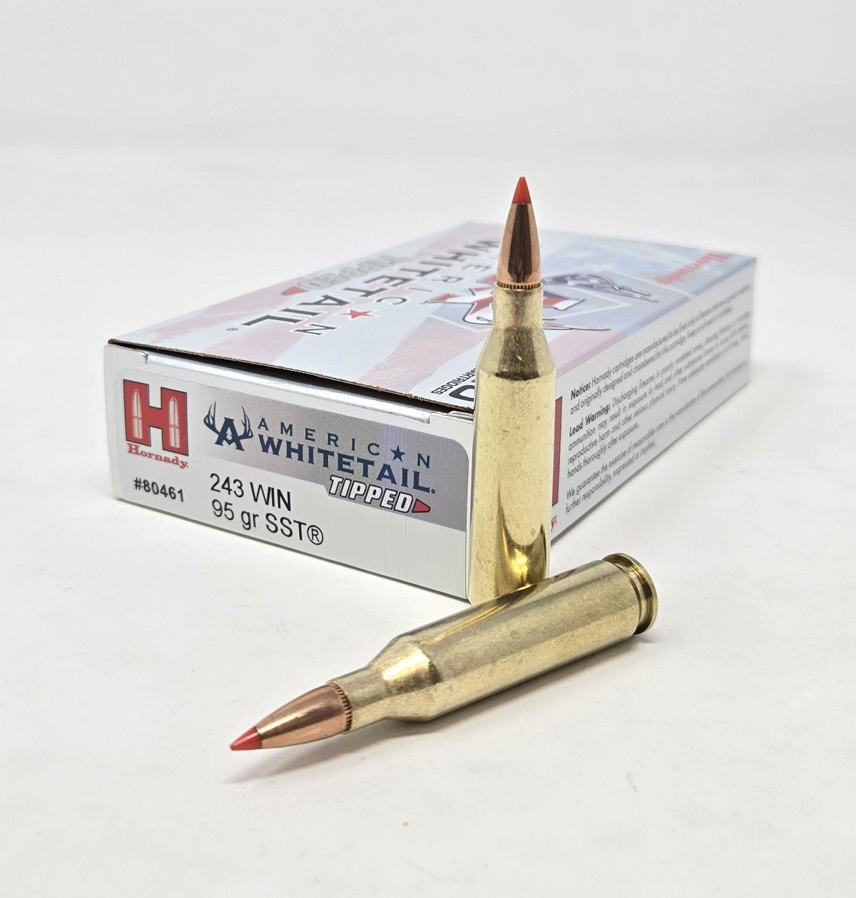 Hornady 243 WIN 95GR SST AMERICAN WHITETAIL TIPPED AMMO product image