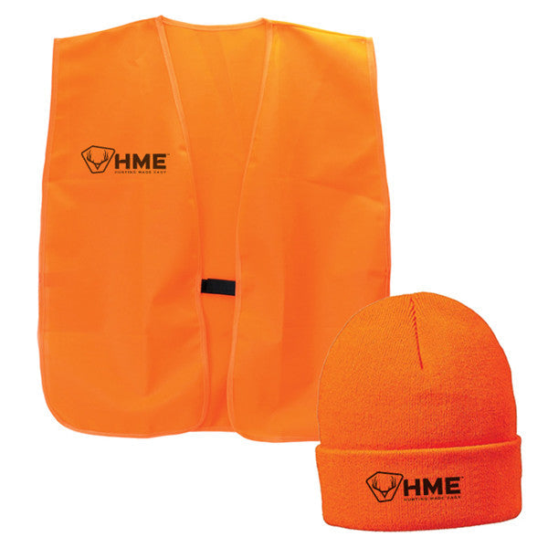 HME Blaze Orange Vest & Beanie